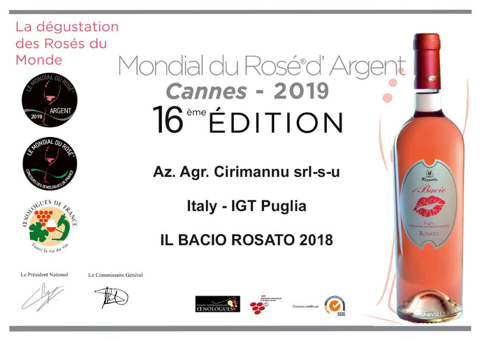 Cannes 2019 - IL BACIO - Mondial du Rosé d'Argent