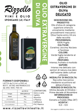 Carica l'immagine nel visualizzatore di Gallery, 1. Olio Extravergine di Oliva Delicato CAMPAGNA 2025/2026 - Lattina

