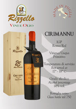 Carica l&#39;immagine nel visualizzatore di Gallery, Cirimannu 25° - Rosso Primitivo - I.G.P. Salento - Bott. ml 750 freeshipping - Rizzello Vini e Olio
