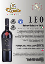 Carica l&#39;immagine nel visualizzatore di Gallery, Leo - Primitivo Barrique - Rosso - I.G.T. Salento - Bott. ml 750 freeshipping - Rizzello Vini e Olio
