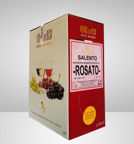 Vino in Box - Rosato - I.G.P. Salento freeshipping - Rizzello Vini e Olio