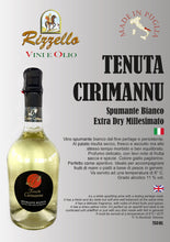 Carica l&#39;immagine nel visualizzatore di Gallery, Tenuta Cirimannu - Spumante Bianco - Extra Dry Millesimato - Bott. ml 750 freeshipping - Rizzello Vini e Olio
